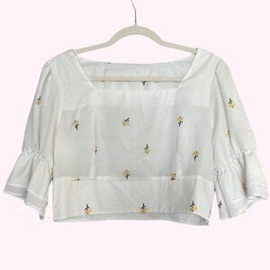 Cottagecore Square Neck Floral Top 🌼